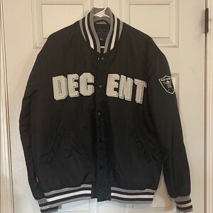 Mishka Decent Black and White Varsity Jacket